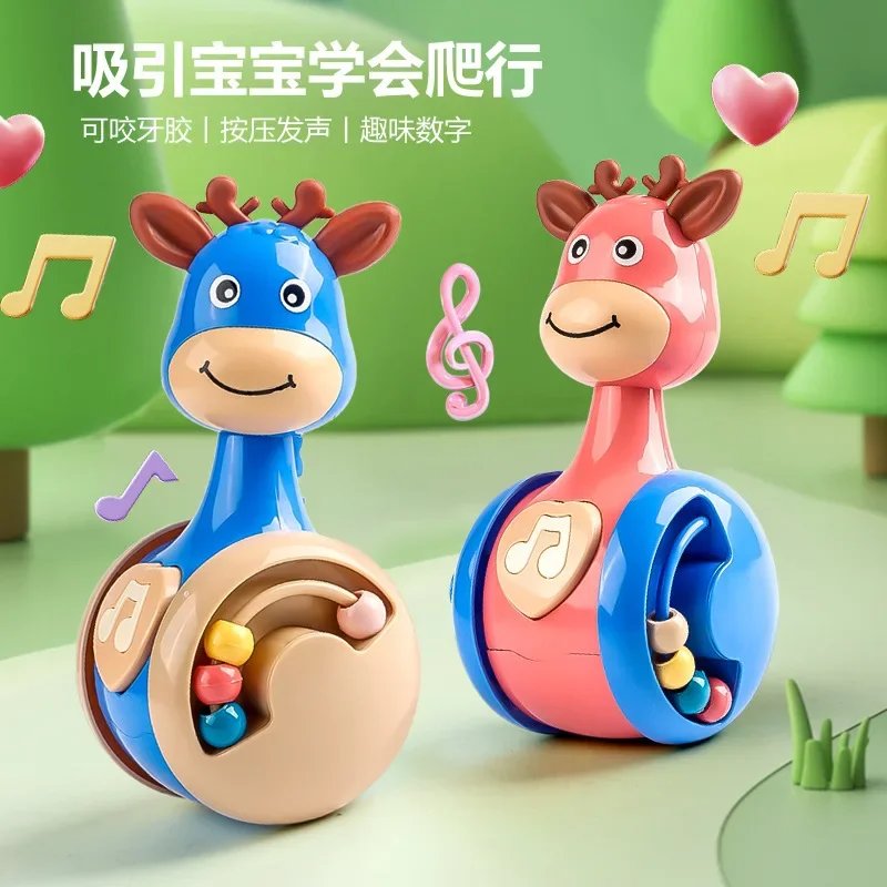 Tumbler Wobbler Toys for Infant Boy Girl - Perfect for Learning To Climb & Early Education! Roly Poly Baby Toys 6 To 12 Months