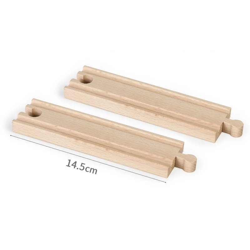 Wooden Train Track Accessories Plastic Building Blocks Adapters Wooden Track Connectors fit for Brand Wood Tracks Toys Kid Gifts
