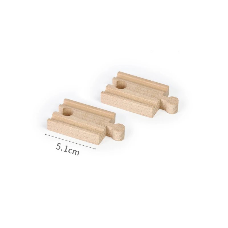 Wooden Train Track Accessories Plastic Building Blocks Adapters Wooden Track Connectors fit for Brand Wood Tracks Toys Kid Gifts
