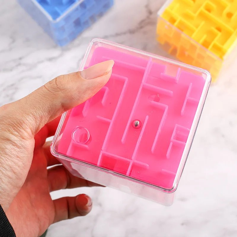 3D Rolling Ball Labyrinth Magic Square Six Sided Maze Game Stress Reliever Decompression Educational Toys Children Birthday Gift 3D Rolling Ball Labyrinth Magic Square Six Sided Maze Game Stress Reliever Decompression Educational Toys Children Birthday Gift