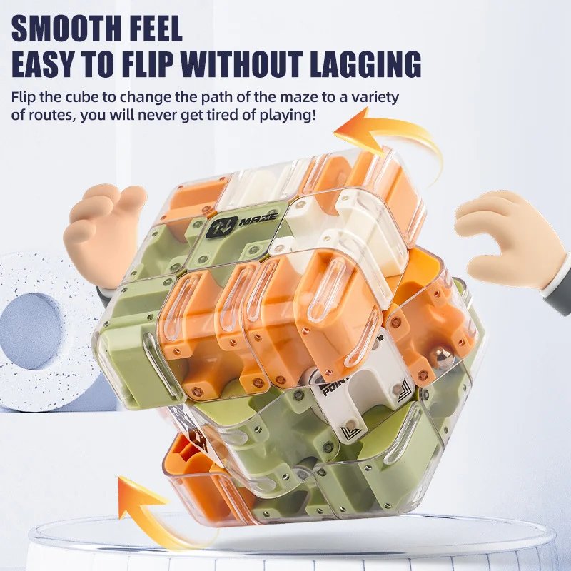 3D Maze Magic Cube Fidgeting Toys Kids Labyrinth Creative Puzzle Intelligence Cube Logical Thinking Anti Stress Educational Toys 3D Maze Magic Cube Fidgeting Toys Kids Labyrinth Creative Puzzle Intelligence Cube Logical Thinking Anti Stress Educational Toys