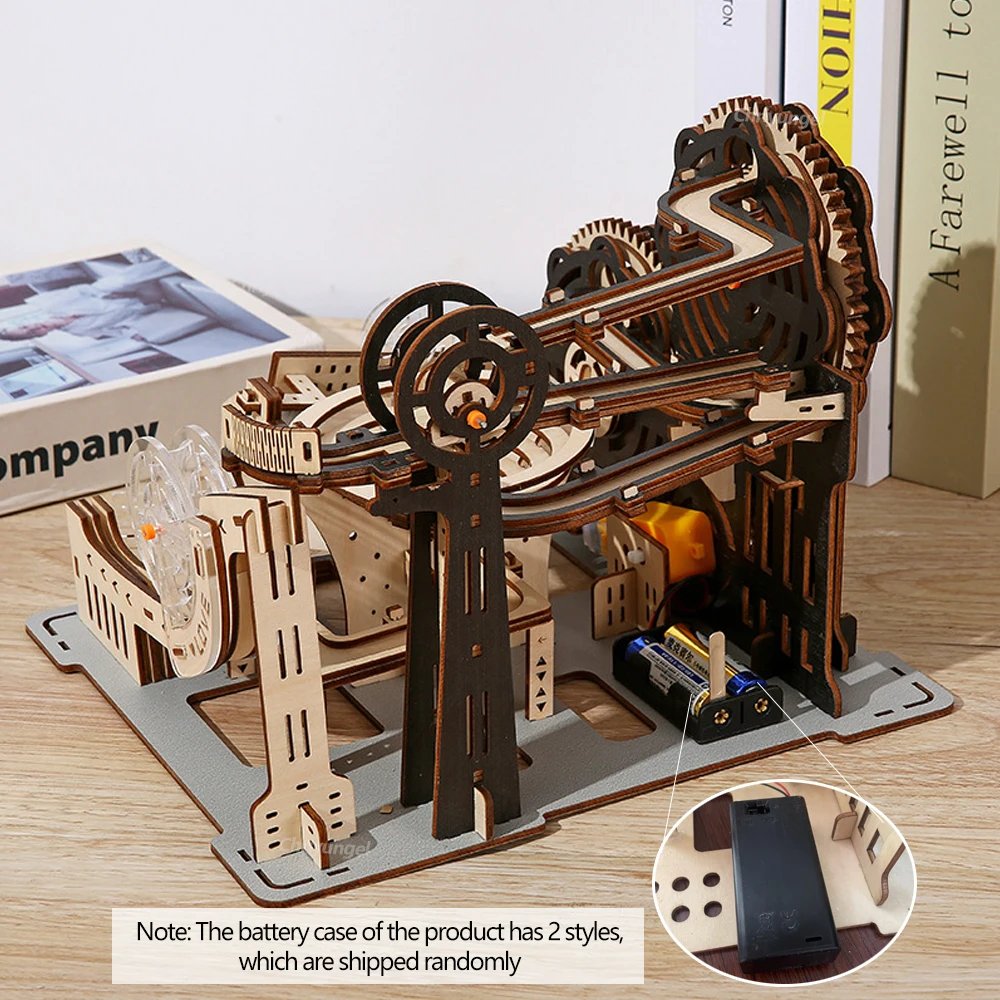 3D Wooden Puzzle Marble Run Set DIY Assembly Building Model Kit STEAM Engine Educational Toys for Adult Kids Birthday Gifts 3D Wooden Puzzle Marble Run Set DIY Assembly Building Model Kit STEAM Engine Educational Toys for Adult Kids Birthday Gifts