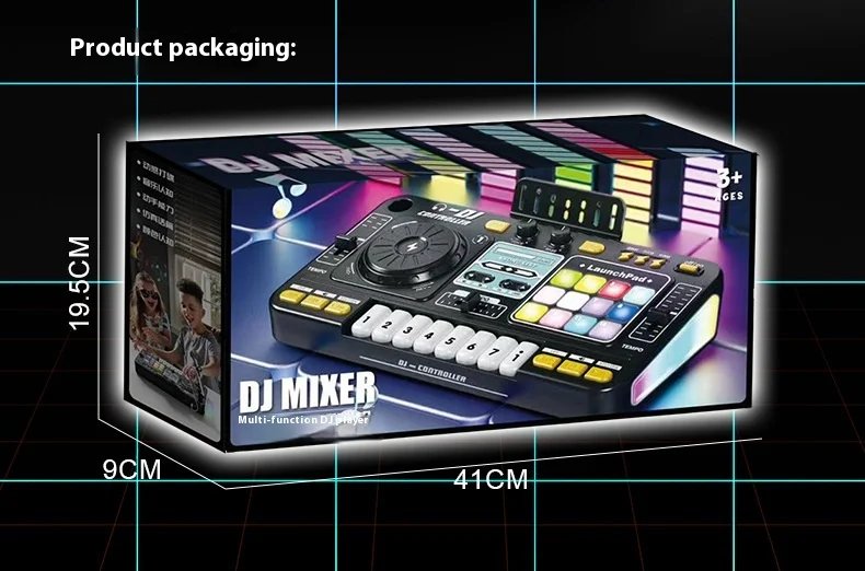 Children's DJ Beat Box Multi-Function Bluetooth Music Simulation Toy Instrument With Microphone Baby E onal Plaything