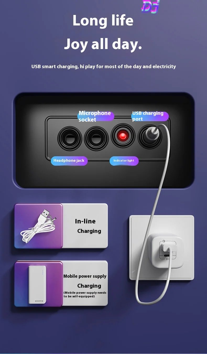 Children's DJ Beat Box Multi-Function Bluetooth Music Simulation Toy Instrument With Microphone Baby E onal Plaything