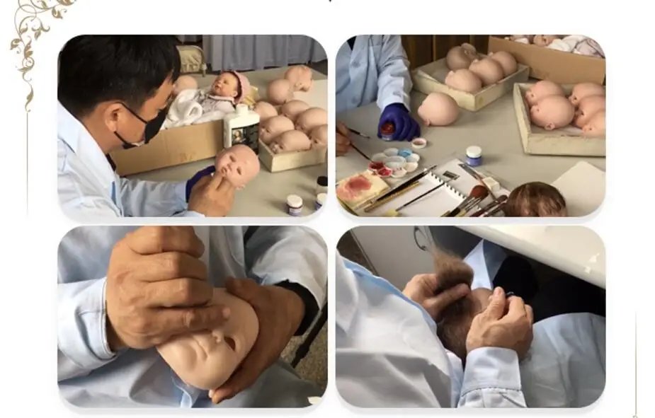 22Inch Cuddly Full Body Silicone Vinyl Bebe Reborn Girl With Long Hair Handmade Lifelike Realistic Reborn Baby Girl Birthday Toy