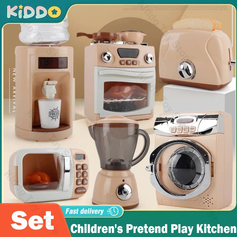 Children’s Pretend Play Toys Simulation Electric Kitchen Set Microwave Oven Toys Educational Gifts Montessori Learning Game Children's Pretend Play Toys Simulation Electric Kitchen Set Microwave Oven Toys Educational Gifts Montessori Learning Game