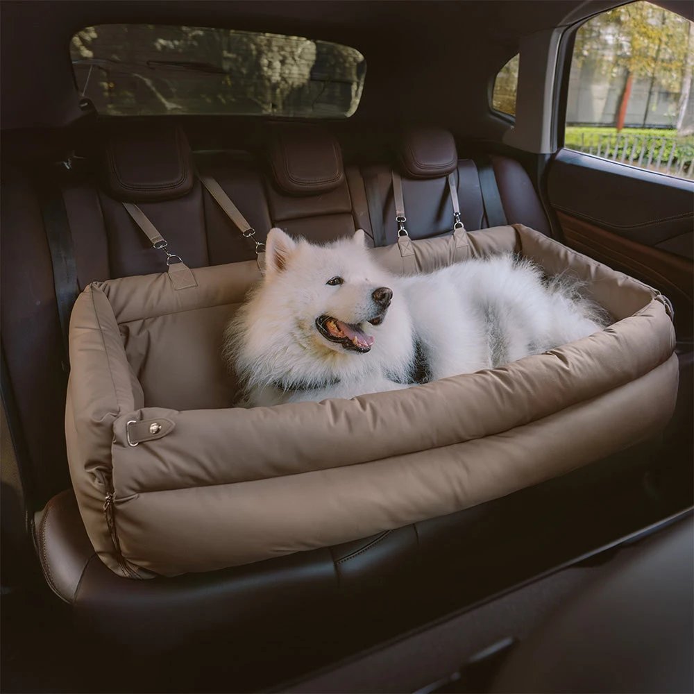 Pet Outing Lathe Luxury Faux Leather Dog Car Seat/Cat Car Bed/Booster Bed Pet Booster Car Seat Dog Cat Travel Seat Pet Outing Lathe Luxury Faux Leather Dog Car Seat/Cat Car Bed/Booster Bed Pet Booster Car Seat Dog Cat Travel Seat