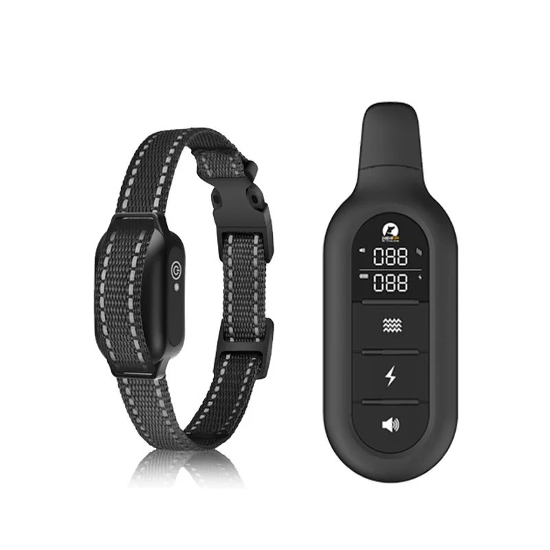 Electric Dog Training Collar 1000m Remote Control IPX7 Waterproof Vibrator Shock Function for Bark Stop Suitable for Dogs