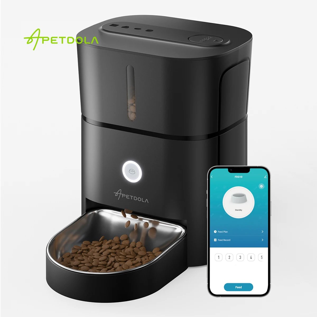 APETDOLA Automatic Cat Feeder Pet Smart Cat Food Dispenser Remote Control WiFi Button Timed Feeders For Cats Dog Accessories APETDOLA Automatic Cat Feeder Pet Smart Cat Food Dispenser Remote Control WiFi Button Timed Feeders For Cats Dog Accessories