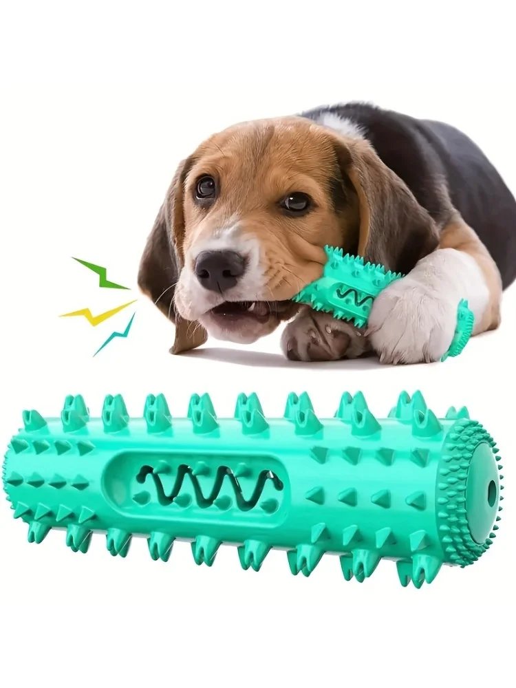 Dog chew toy dog toothbrush stick, teeth cleaning brush, soft dog chew toy suitable for small and medium-sized dogs, puppies