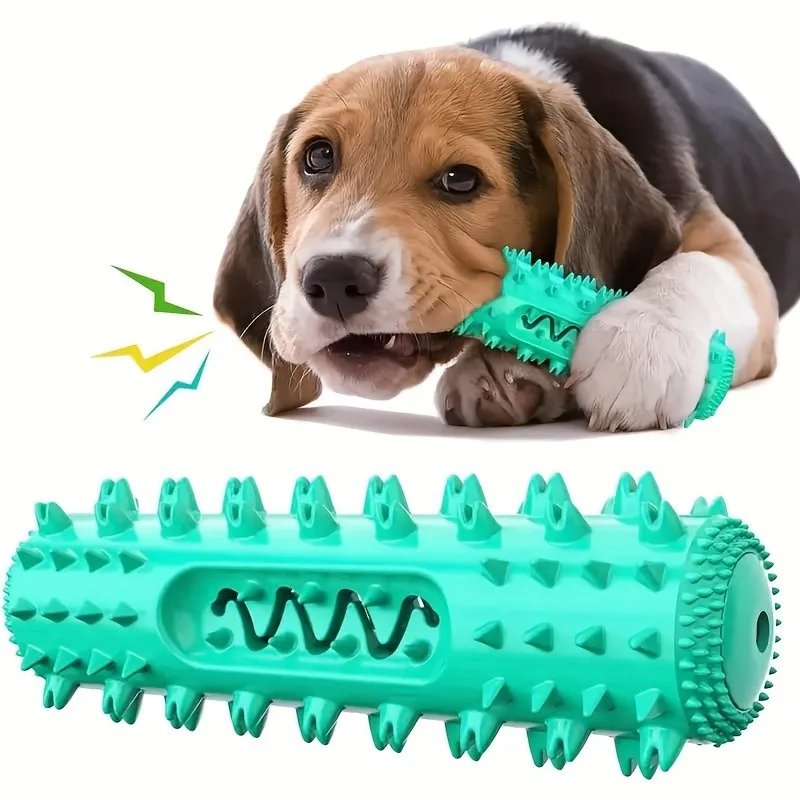 Dog chew toy dog toothbrush stick, teeth cleaning brush, soft dog chew toy suitable for small and medium-sized dogs, puppies