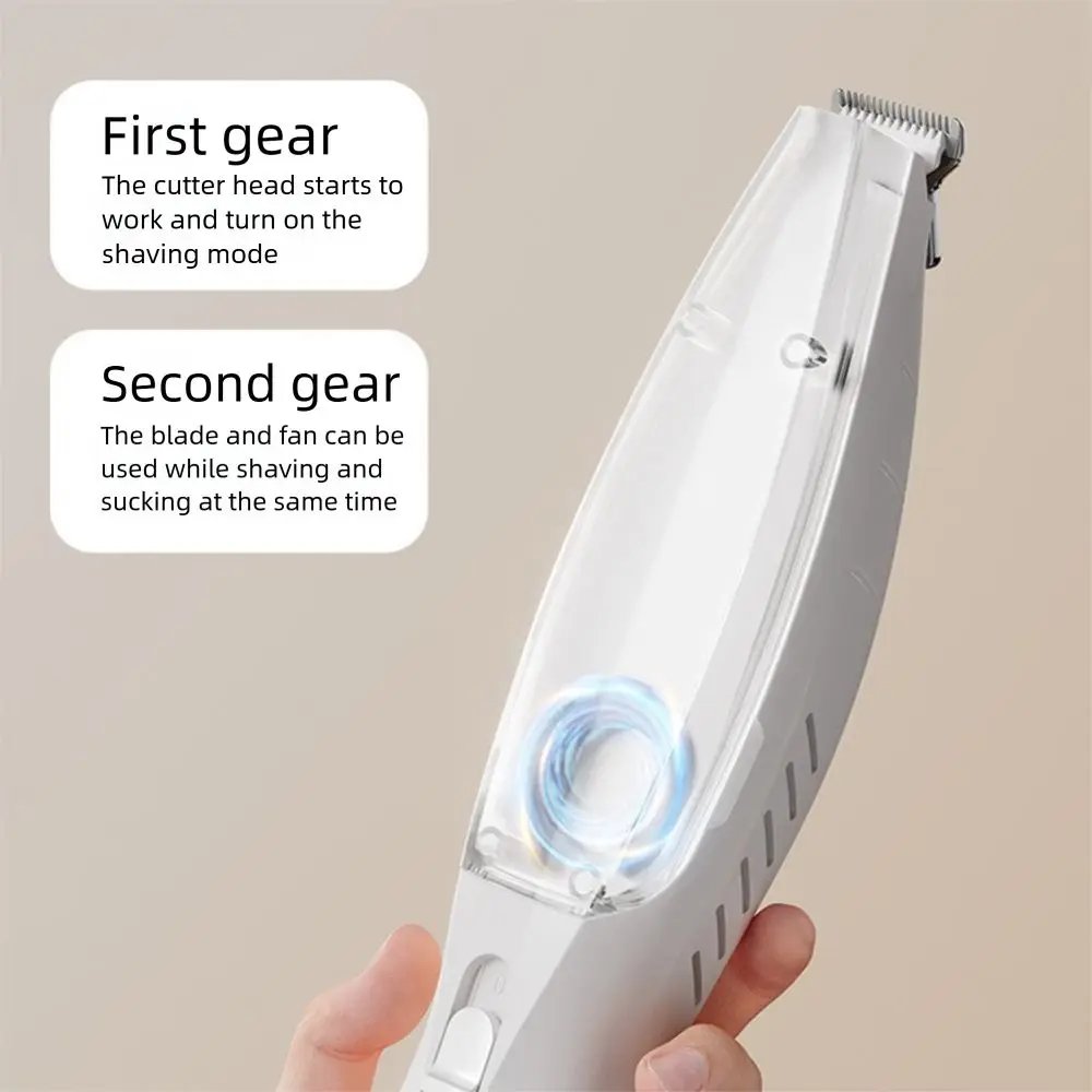 With Vacuum Pet Paw Hair Clipper Low Noise Waterproof Dog Grooming Trimmer Clear Bin with Clean Brush Cats Foot Hair Remover