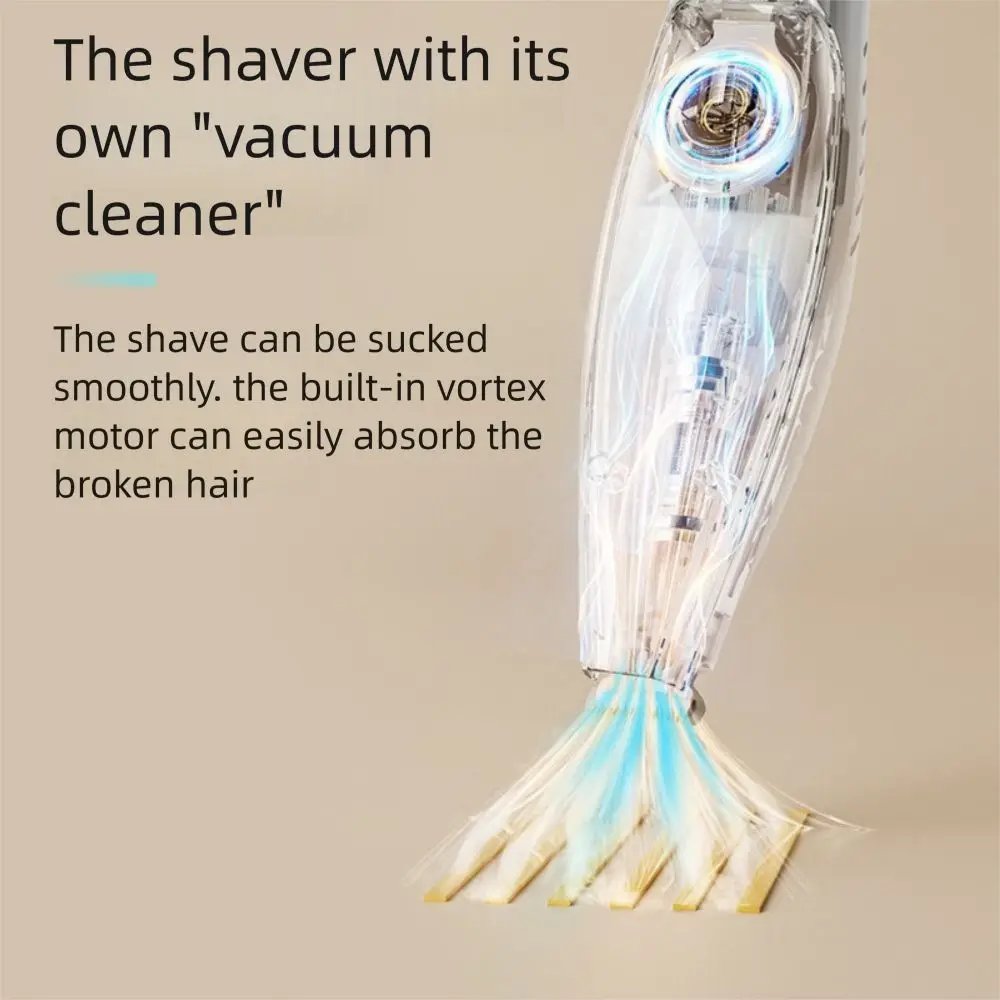 With Vacuum Pet Paw Hair Clipper Low Noise Waterproof Dog Grooming Trimmer Clear Bin with Clean Brush Cats Foot Hair Remover