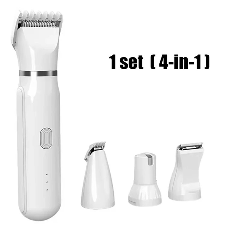 4-In-1 Pet Grooming And Care Set 4Different Blades Dog And Cat Hair Shaver Low Noise Pets Clippers Rechargeable Cordless 4-In-1 Pet Grooming And Care Set 4Different Blades Dog And Cat Hair Shaver Low Noise Pets Clippers Rechargeable Cordless
