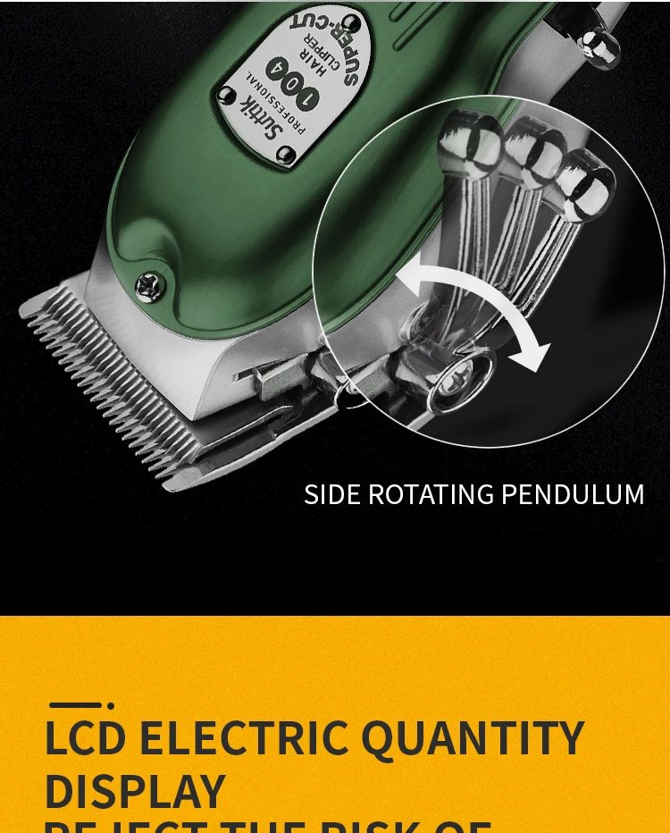 Professional Dog Hair Clipper All Metal Rechargeable Pet Trimmer Cat Shaver Cutting Machine Puppy Grooming Haircut Low Noice