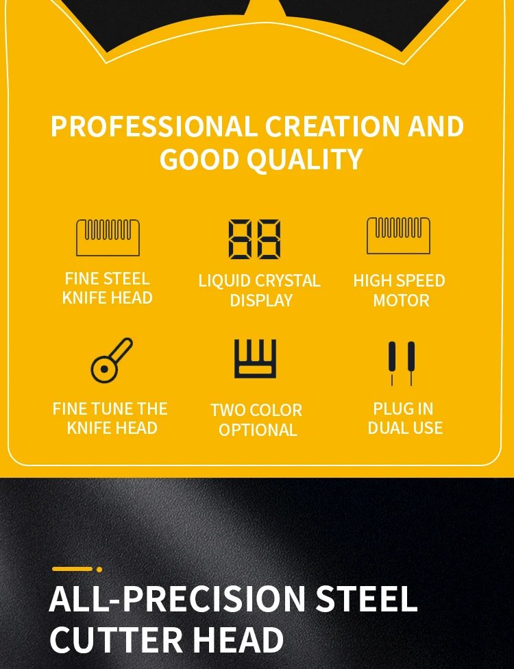 Professional Dog Hair Clipper All Metal Rechargeable Pet Trimmer Cat Shaver Cutting Machine Puppy Grooming Haircut Low Noice