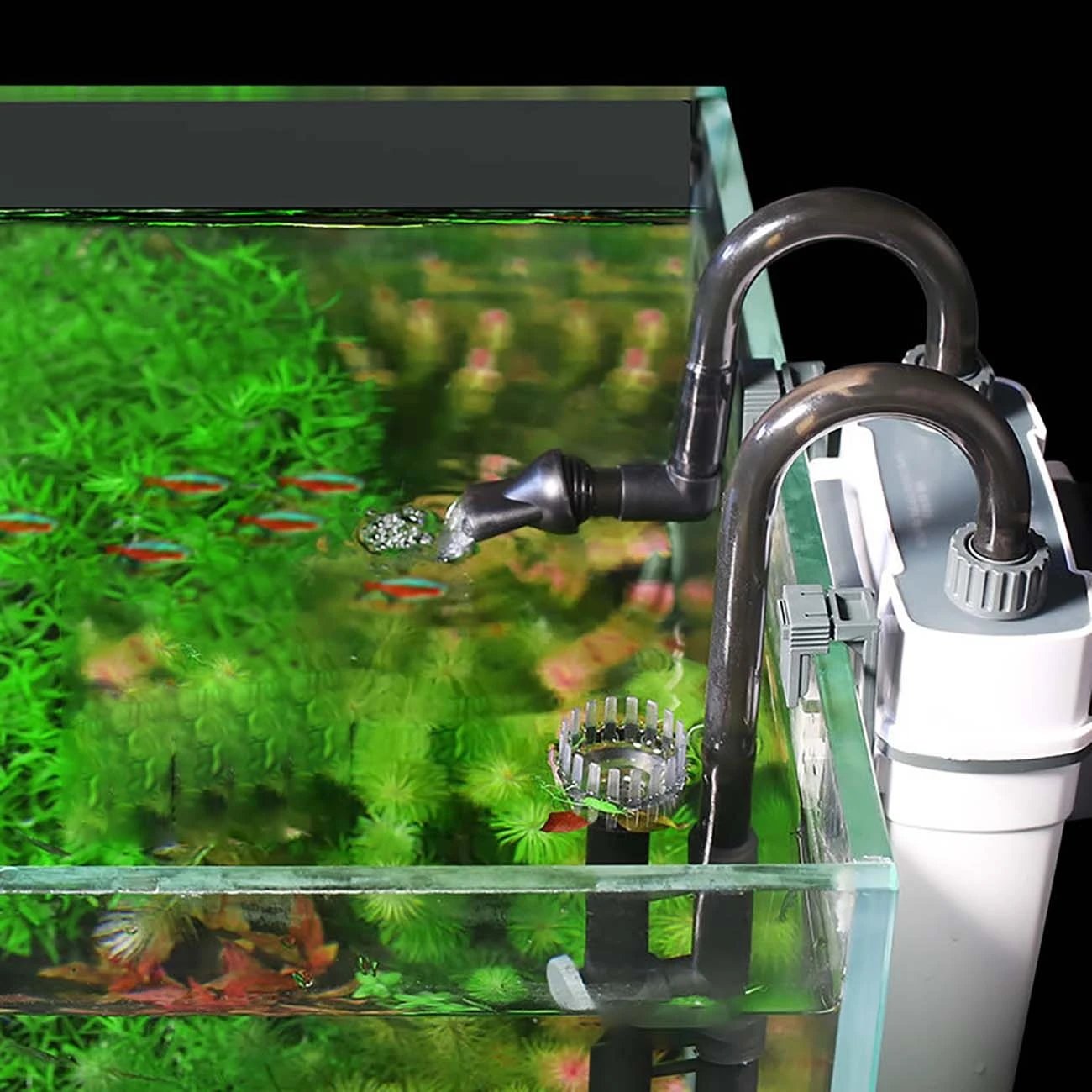 5W 7W Fish Tank Filter XBL Series Wall Mounted Filter Barrel Silent Aquarium Filters Water Pump Spray Flow External Fish Tank