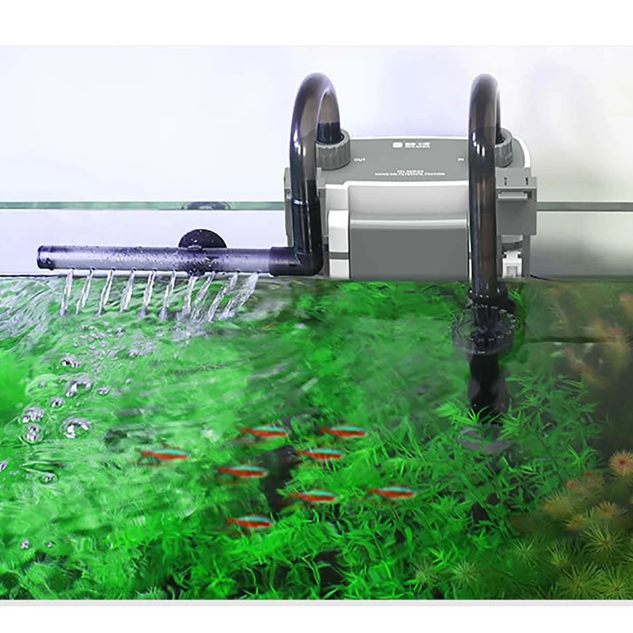 5W 7W Fish Tank Filter XBL Series Wall Mounted Filter Barrel Silent Aquarium Filters Water Pump Spray Flow External Fish Tank