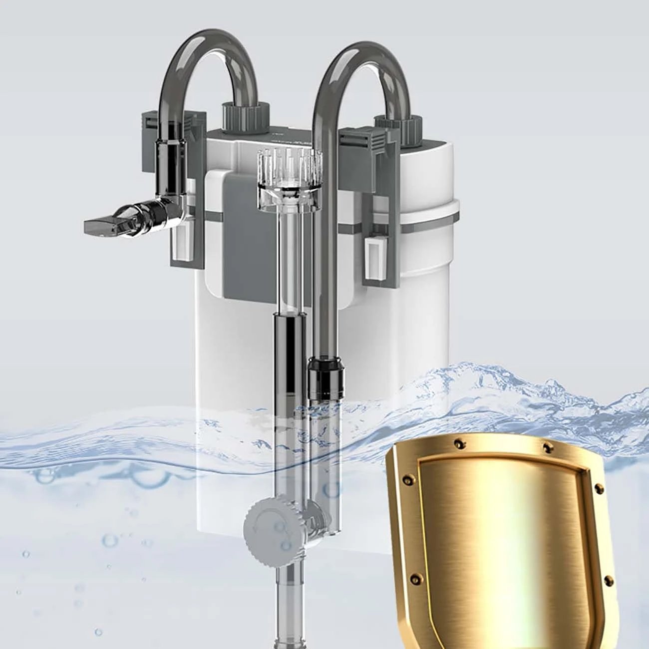 5W 7W Fish Tank Filter XBL Series Wall Mounted Filter Barrel Silent Aquarium Filters Water Pump Spray Flow External Fish Tank