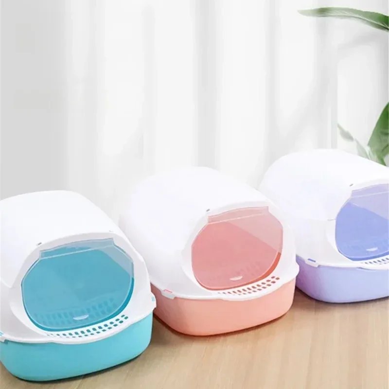 Kitty Sandbox Cat Litter Box Semi-enclosed Splashproof Cat Tray Cat Toilet Cleaning Basin Supplies Pet Toilet Kitten Tray Bedpan Kitty Sandbox Cat Litter Box Semi-enclosed Splashproof Cat Tray Cat Toilet Cleaning Basin Supplies Pet Toilet Kitten Tray Bedpan