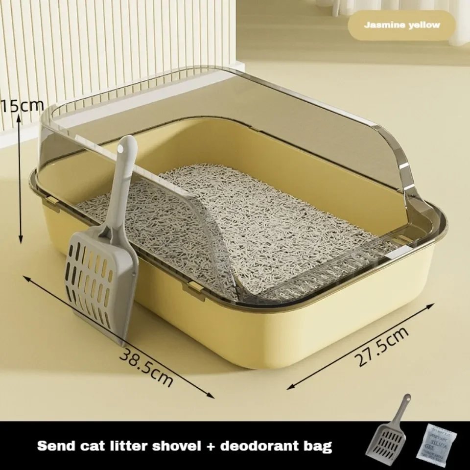 Cat Litter Box Kitty Sandbox cat bathroom Semi Closed Cleaning Basin Supplies Pet Toilet Kitten Tray Bedpan Accessories Supplies Cat Litter Box Kitty Sandbox cat bathroom Semi Closed Cleaning Basin Supplies Pet Toilet Kitten Tray Bedpan Accessories Supplies