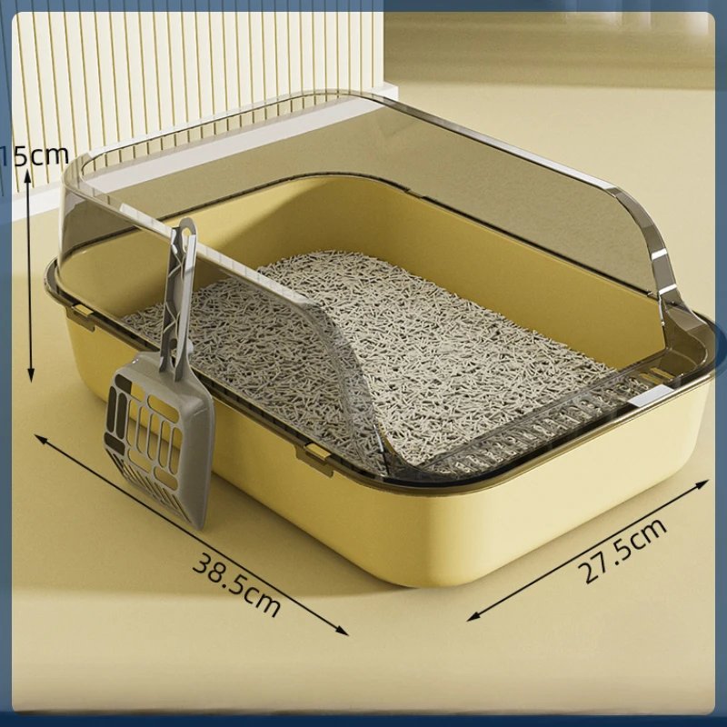 Cat Litter Box Kitty Sandbox cat bathroom Semi Closed Cleaning Basin Supplies Pet Toilet Kitten Tray Bedpan Accessories Supplies Cat Litter Box Kitty Sandbox cat bathroom Semi Closed Cleaning Basin Supplies Pet Toilet Kitten Tray Bedpan Accessories Supplies