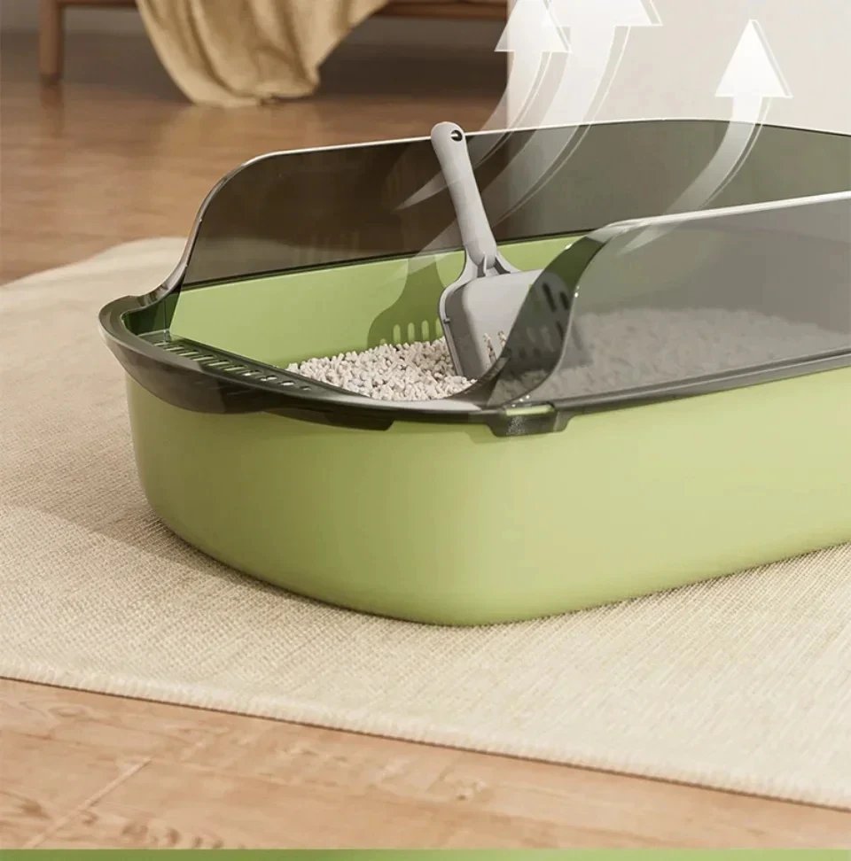 Cat Litter Box Kitty Sandbox cat bathroom Semi Closed Cleaning Basin Supplies Pet Toilet Kitten Tray Bedpan Accessories Supplies Cat Litter Box Kitty Sandbox cat bathroom Semi Closed Cleaning Basin Supplies Pet Toilet Kitten Tray Bedpan Accessories Supplies