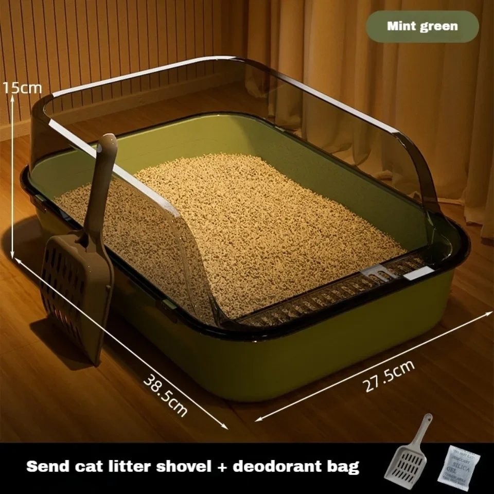 Cat Litter Box Kitty Sandbox cat bathroom Semi Closed Cleaning Basin Supplies Pet Toilet Kitten Tray Bedpan Accessories Supplies Cat Litter Box Kitty Sandbox cat bathroom Semi Closed Cleaning Basin Supplies Pet Toilet Kitten Tray Bedpan Accessories Supplies
