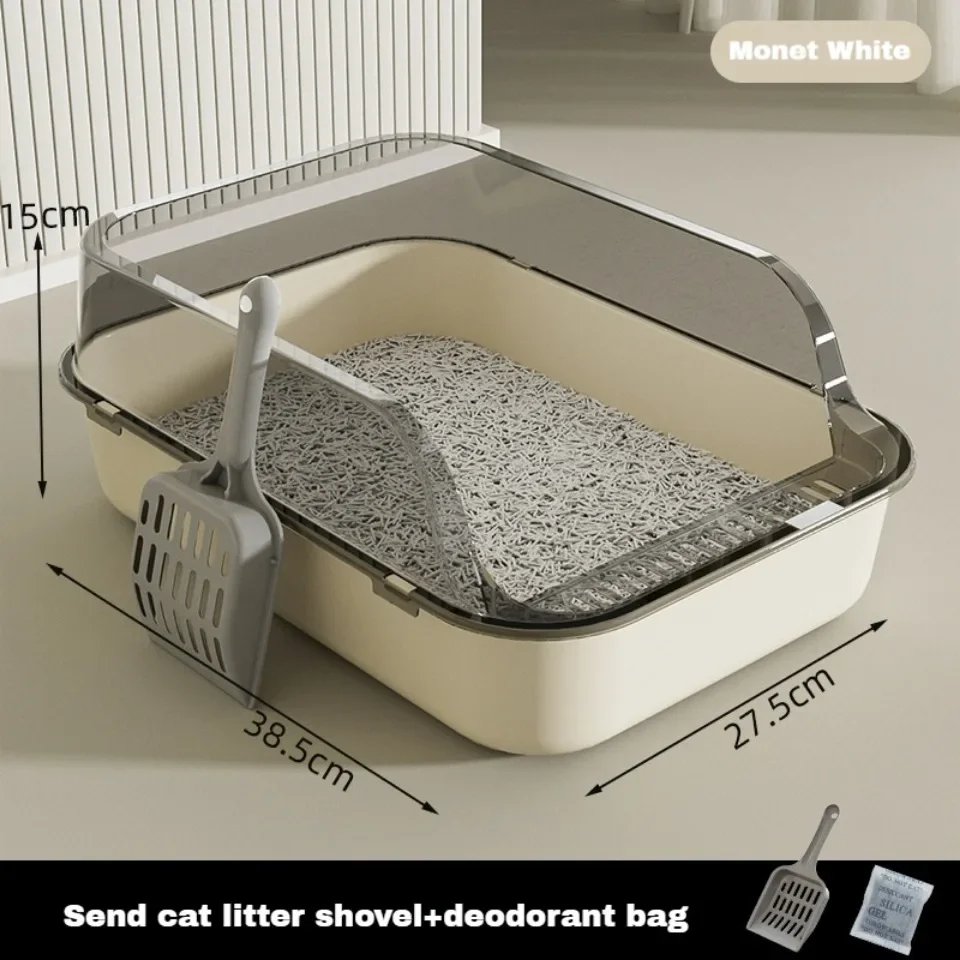 Cat Litter Box Kitty Sandbox cat bathroom Semi Closed Cleaning Basin Supplies Pet Toilet Kitten Tray Bedpan Accessories Supplies Cat Litter Box Kitty Sandbox cat bathroom Semi Closed Cleaning Basin Supplies Pet Toilet Kitten Tray Bedpan Accessories Supplies