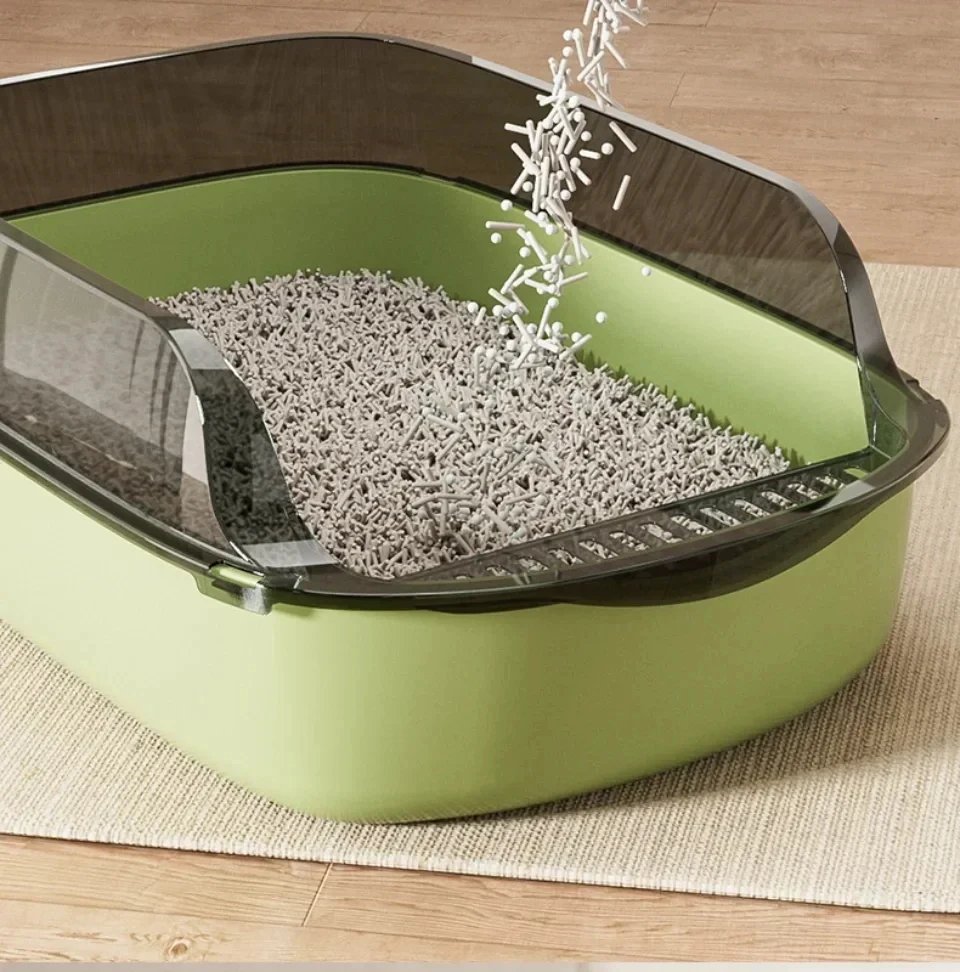 Cat Litter Box Kitty Sandbox cat bathroom Semi Closed Cleaning Basin Supplies Pet Toilet Kitten Tray Bedpan Accessories Supplies Cat Litter Box Kitty Sandbox cat bathroom Semi Closed Cleaning Basin Supplies Pet Toilet Kitten Tray Bedpan Accessories Supplies