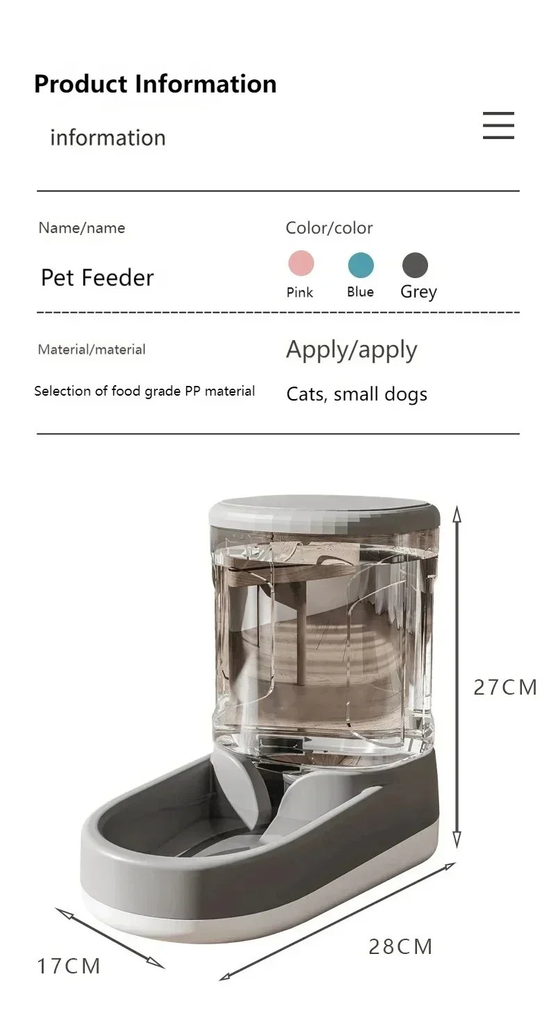 Dog Water Dispenser Cat Automatic Pet Feeder Dog Water Feeding Cat Drinking Water Flowing Water Without Inserting Electric