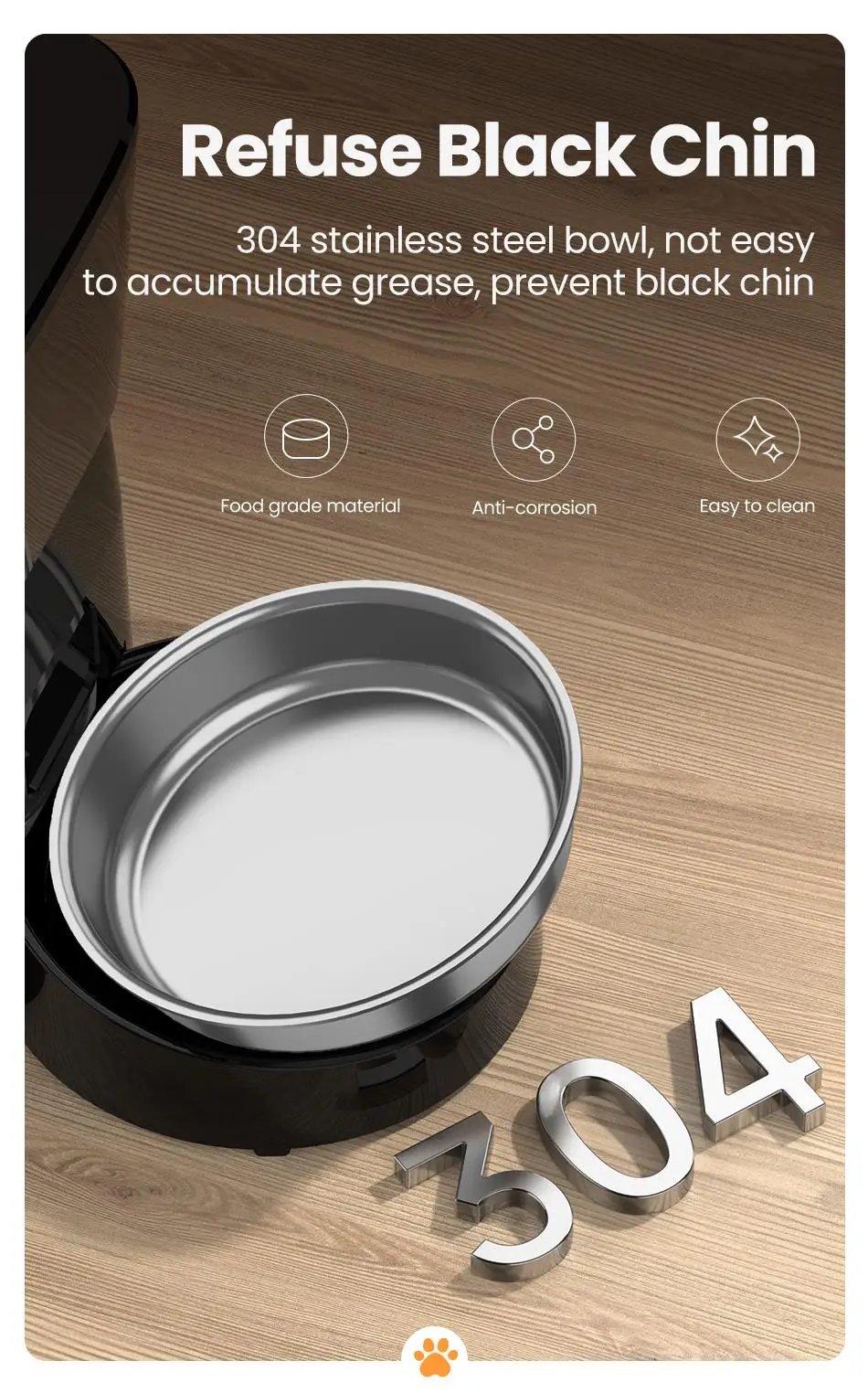 ROJECO Automatic Cat Feeder Pet Smart Cat Food Kibble Dispenser Button Version Smart Control Auto Feeder For Cat Dog Accessories