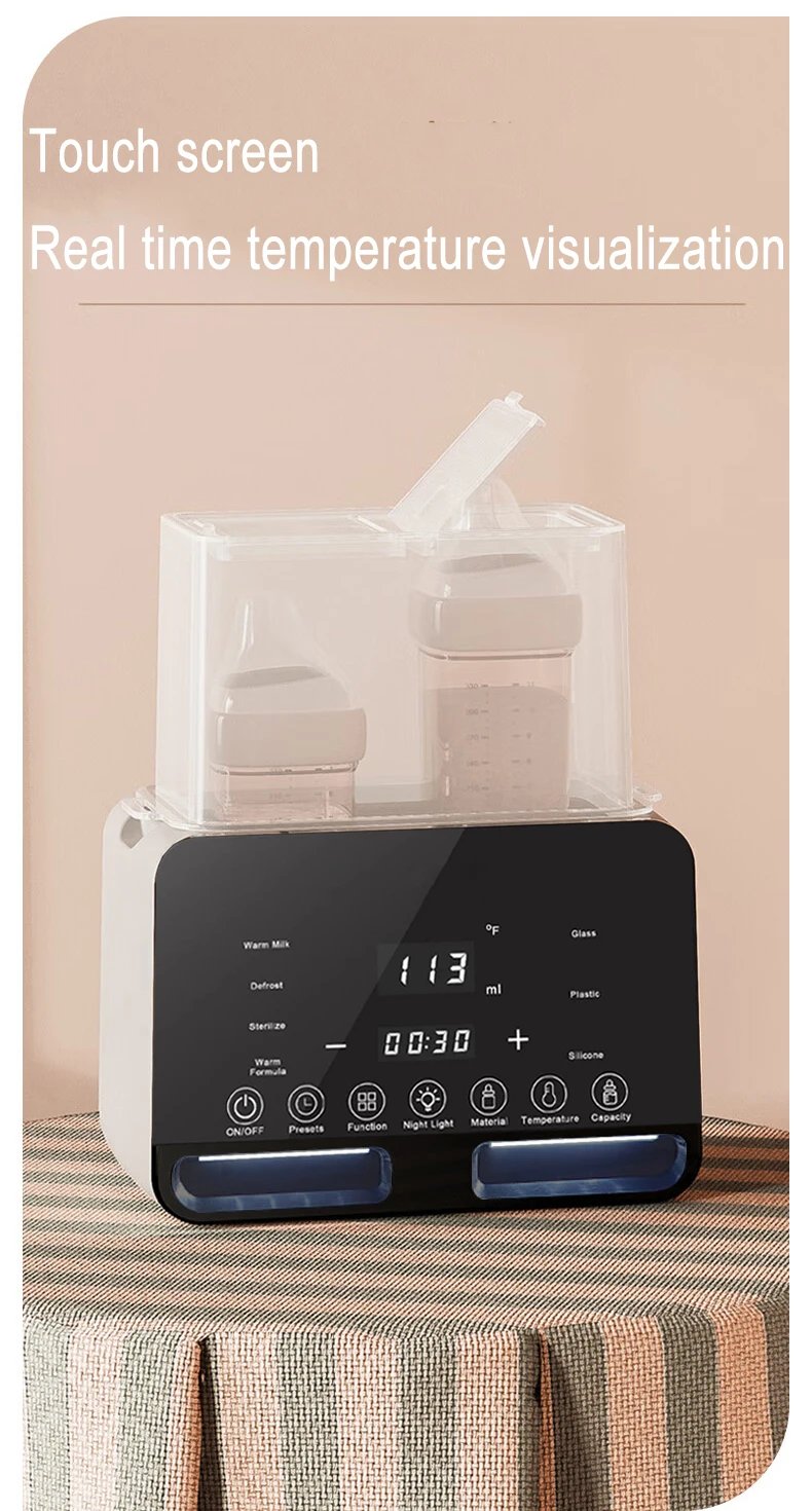 Newborn Baby Feeding Bottle Warmer & Sterilizers with Timer Accurate Temperature Control Food Milk Warmers Baby Accessories Newborn Baby Feeding Bottle Warmer & Sterilizers with Timer Accurate Temperature Control Food Milk Warmers Baby Accessories