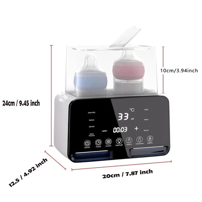 Newborn Baby Feeding Bottle Warmer & Sterilizers with Timer Accurate Temperature Control Food Milk Warmers Baby Accessories Newborn Baby Feeding Bottle Warmer & Sterilizers with Timer Accurate Temperature Control Food Milk Warmers Baby Accessories