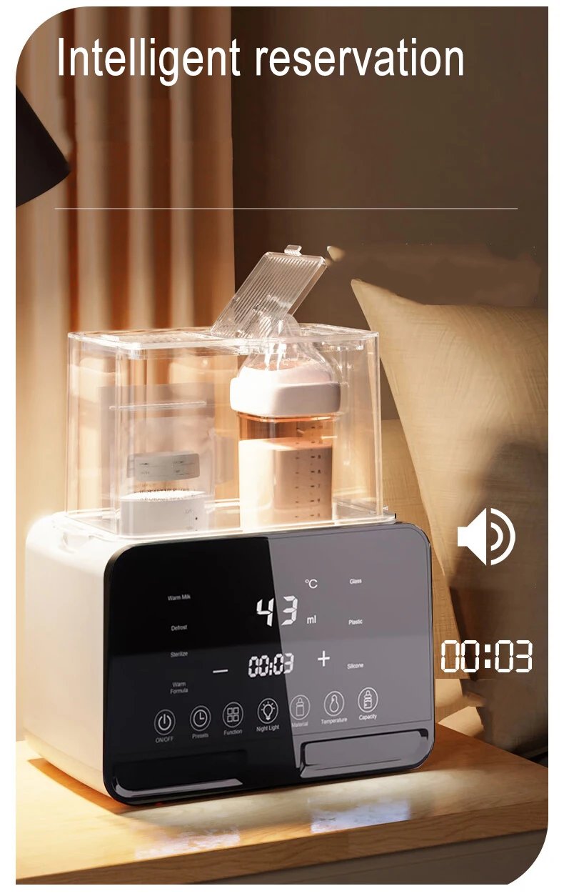 Newborn Baby Feeding Bottle Warmer & Sterilizers with Timer Accurate Temperature Control Food Milk Warmers Baby Accessories Newborn Baby Feeding Bottle Warmer & Sterilizers with Timer Accurate Temperature Control Food Milk Warmers Baby Accessories