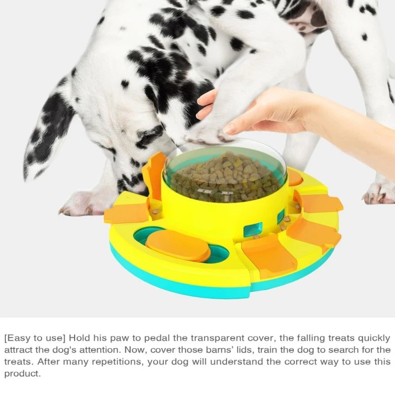 Dog Puzzle Toys Press Slow Feeder Interactive Enrichment Toys for pets for Puppy IQ Trainning Treat Dispenser Food Leaker Bowl