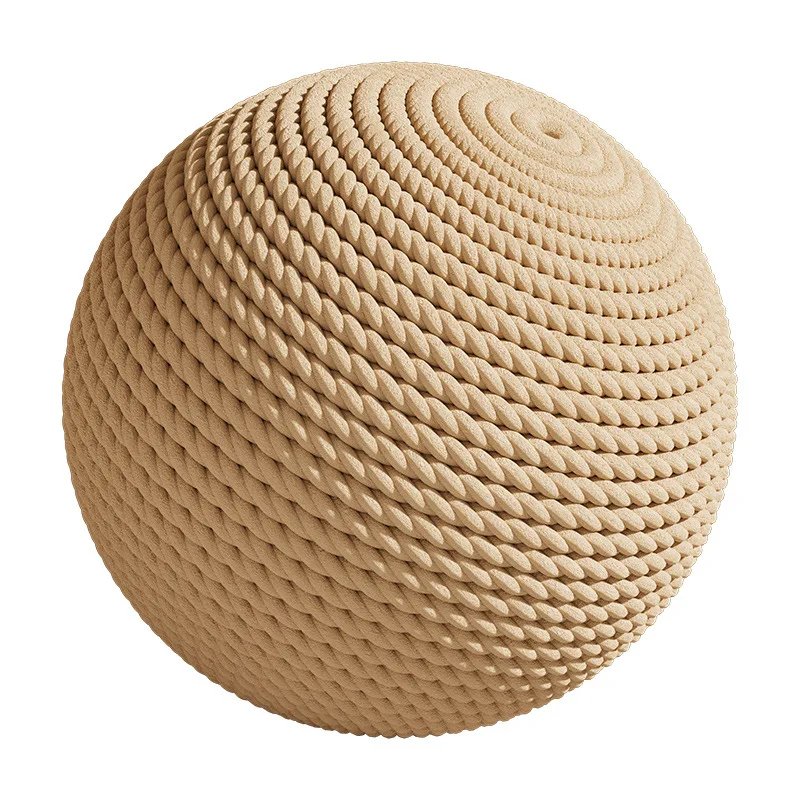 1PCS Jute Ball Cat Toy - Pet Scratching Tool with Jute Rope Durable Indoor Play Toy for Cats