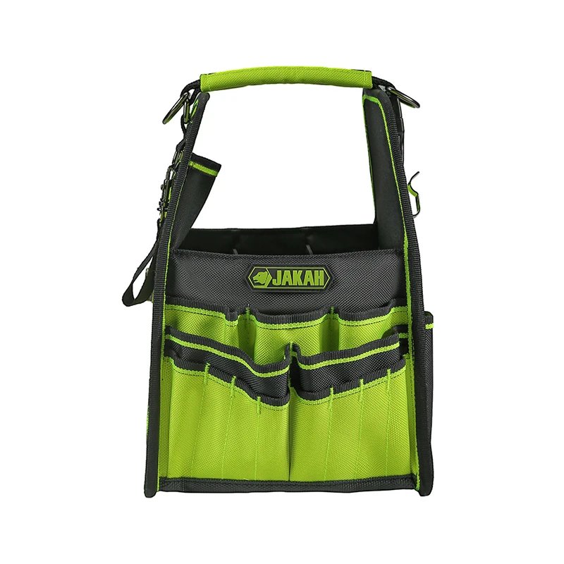 Jakah Open Tool Bag Tool Tote with Adjustable Straps and Waterproof Base Tool Storage Bags for Men HL062