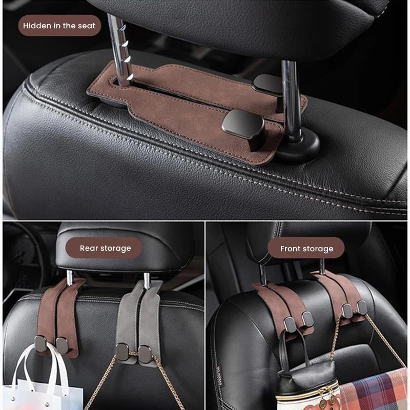 2 in 1 Car Hook For Car Rear Seat Back Hooks Headrest Hanger Clip Universal Double Hooks Holder Storage Car Interior Accessories 2 in 1 Car Hook For Car Rear Seat Back Hooks Headrest Hanger Clip Universal Double Hooks Holder Storage Car Interior Accessories