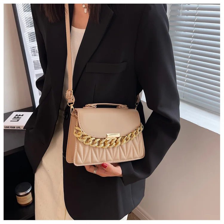 2024 New Designer Shoulder Bag Fashion Chain Crossbody Bags For Women Brand Ladies Handbags And Purses