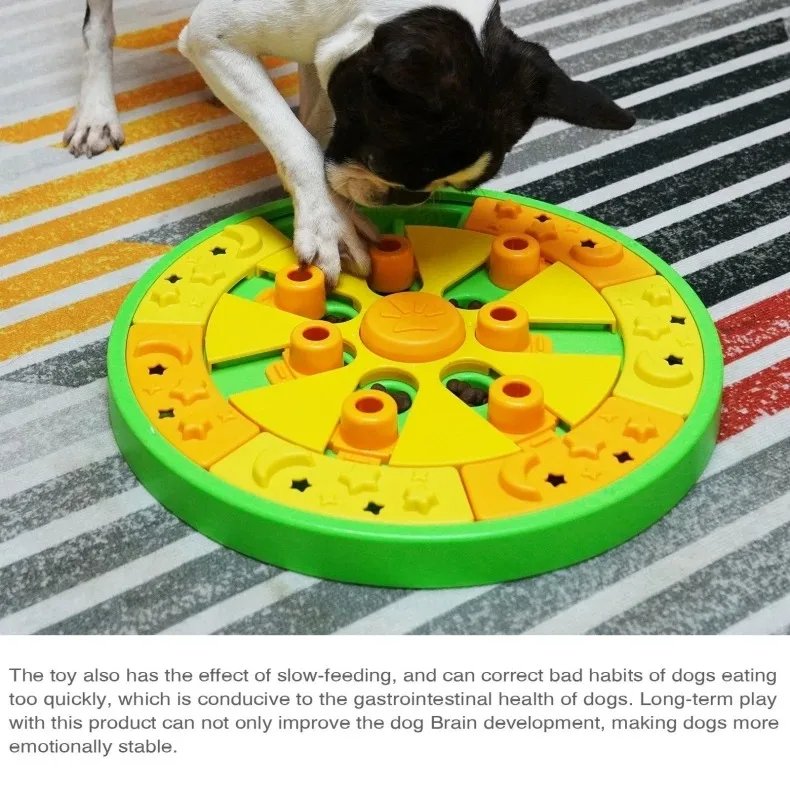 3in1 Interactive Dog Puzzle Toys - Fun Slow Feeder Brain Education Treat Puzzles with IQ Squeak Design - Educational Dog Toys