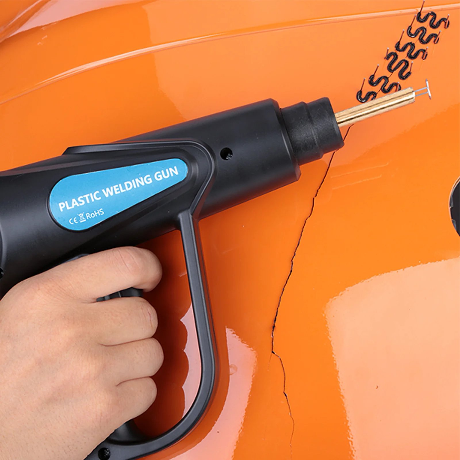 Car bumper repair gun, hand tool 70W hot rivet machine, plastic welding machine, plastic repair soldering iron kit Car bumper repair gun, hand tool 70W hot rivet machine, plastic welding machine, plastic repair soldering iron kit