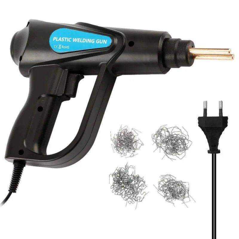 Car bumper repair gun, hand tool 70W hot rivet machine, plastic welding machine, plastic repair soldering iron kit Color : Black Car bumper repair gun, hand tool 70W hot rivet machine, plastic welding machine, plastic repair soldering iron kit Color : Black