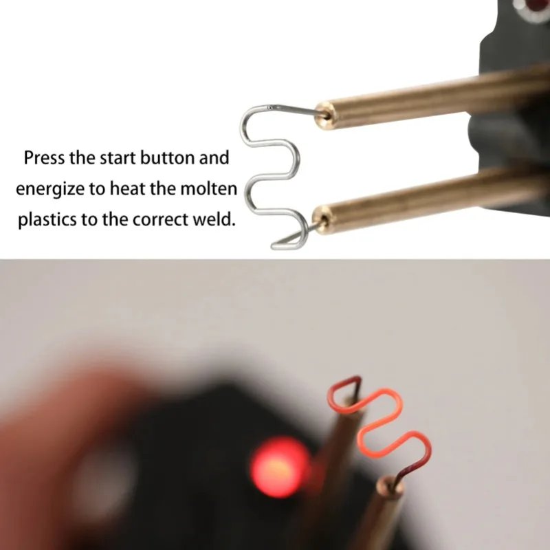 Car bumper repair gun, hand tool 70W hot rivet machine, plastic welding machine, plastic repair soldering iron kit Color : Black Car bumper repair gun, hand tool 70W hot rivet machine, plastic welding machine, plastic repair soldering iron kit Color : Black