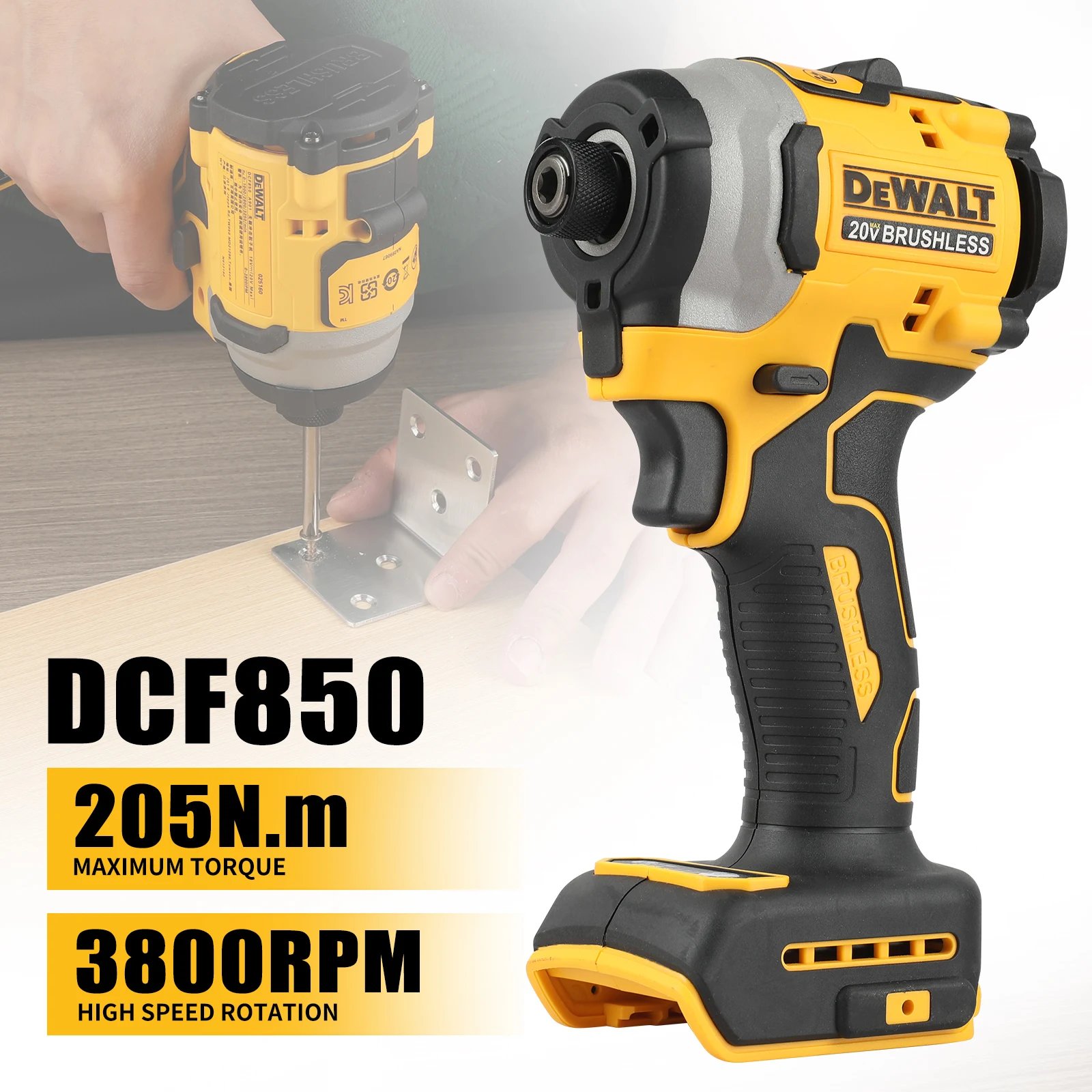 DeWalt lithium battery brushless Dcd850  electric screwdriver DVG405 FN Tool Kit Combination kit ﻿No battery ﻿