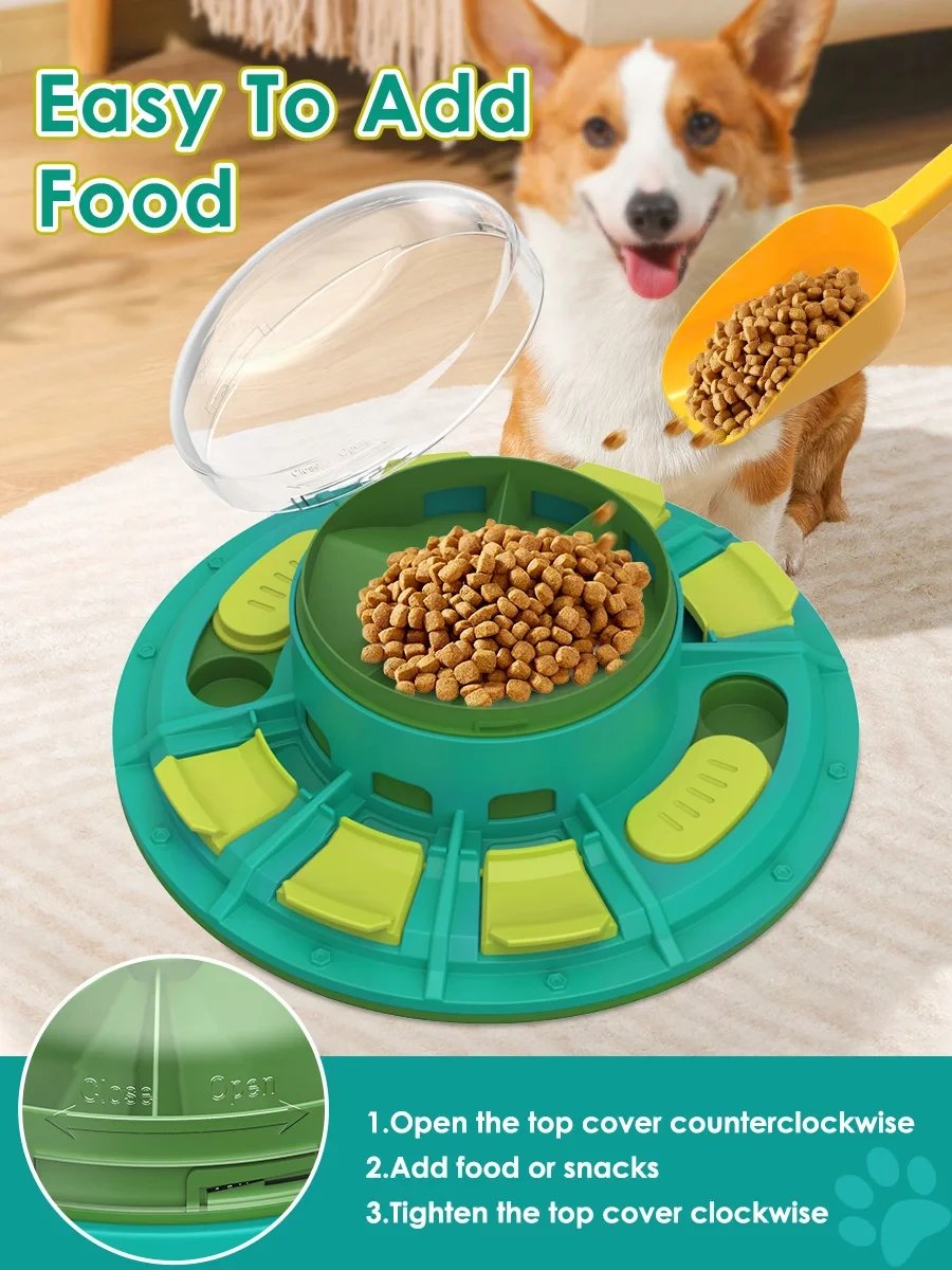 Dog Puzzle Toys Press Slow Feeder Interactive Enrichment Toys for pets for Puppy IQ Trainning Treat Dispenser Food Leaker Bowl