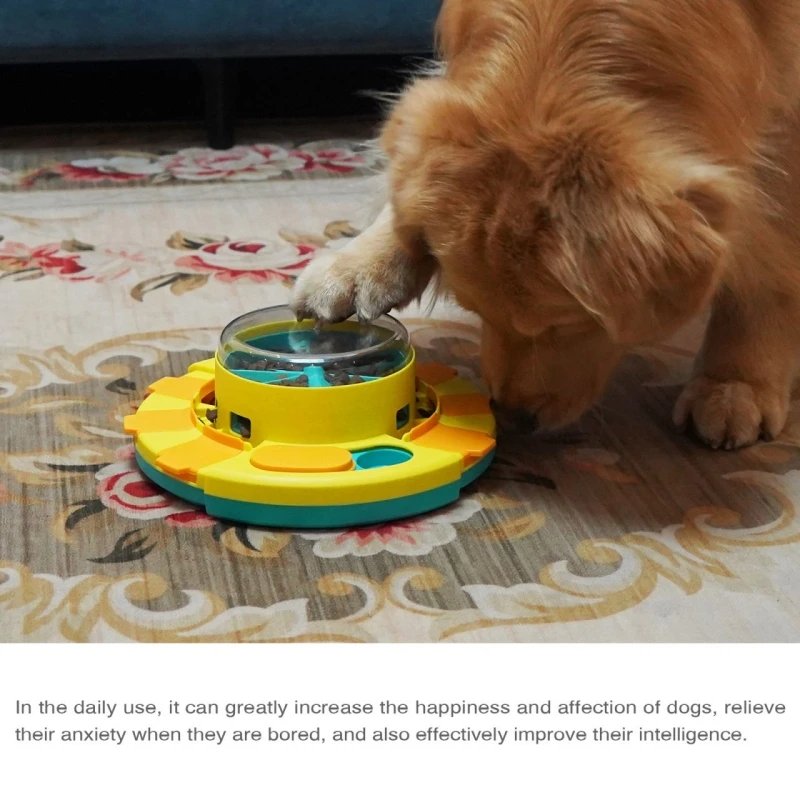 Dog Puzzle Toys Press Slow Feeder Interactive Enrichment Toys for pets for Puppy IQ Trainning Treat Dispenser Food Leaker Bowl