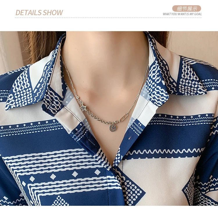 Fashion ladies shirts New elegant Women Blouses Long Sleeve Button-Down Tops blusa mujer