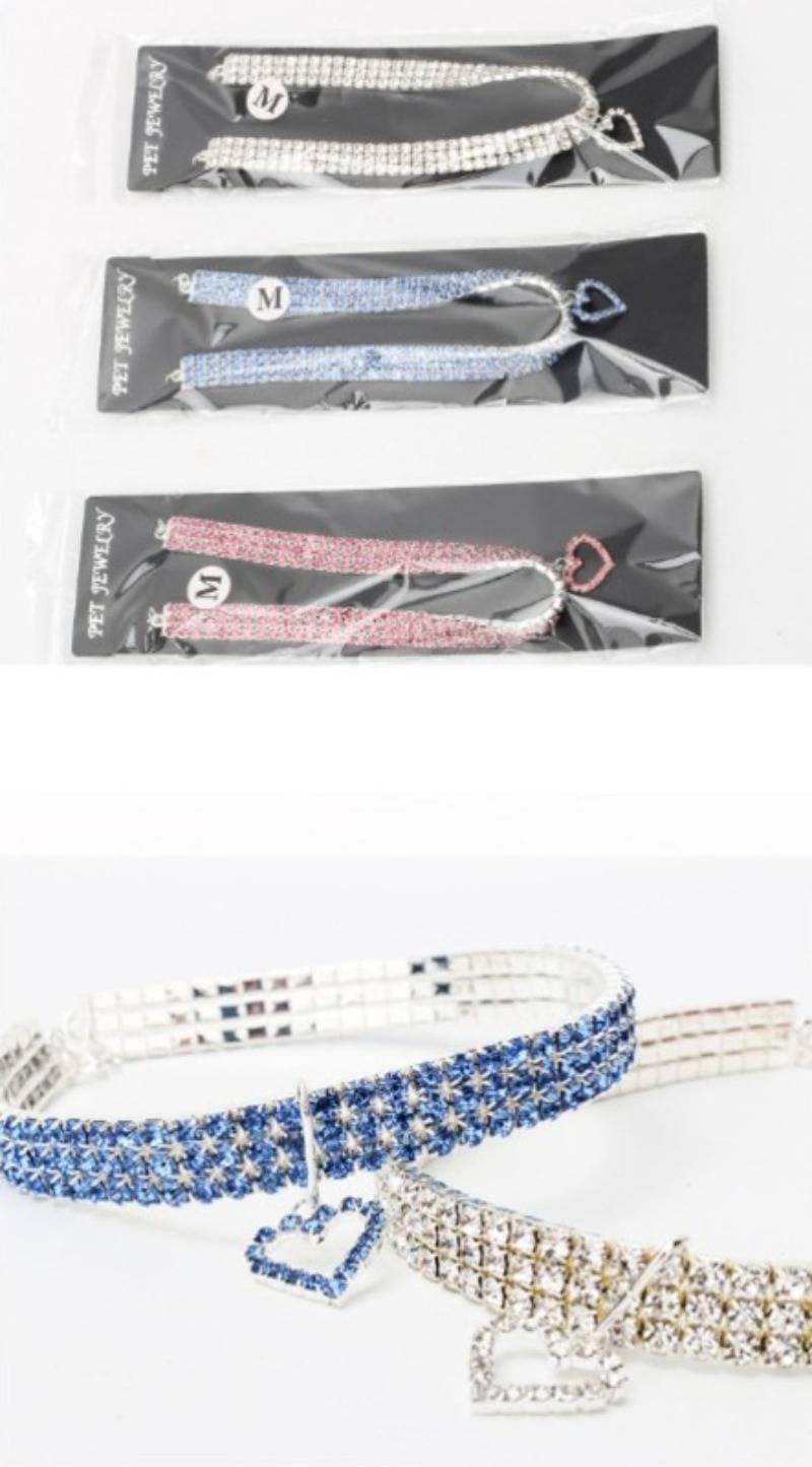 New Cat Dog Collar Three Row Elastic Rhinestone Pet Collars Love Decoration Necklace Puppy Kitten Ornament Pets Supplies New Cat Dog Collar Three Row Elastic Rhinestone Pet Collars Love Decoration Necklace Puppy Kitten Ornament Pets Supplies