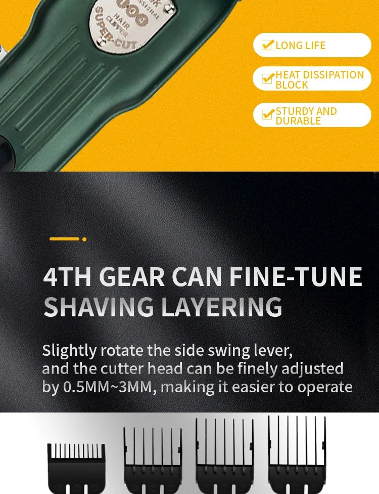 Professional Dog Hair Clipper All Metal Rechargeable Pet Trimmer Cat Shaver Cutting Machine Puppy Grooming Haircut Low Noice